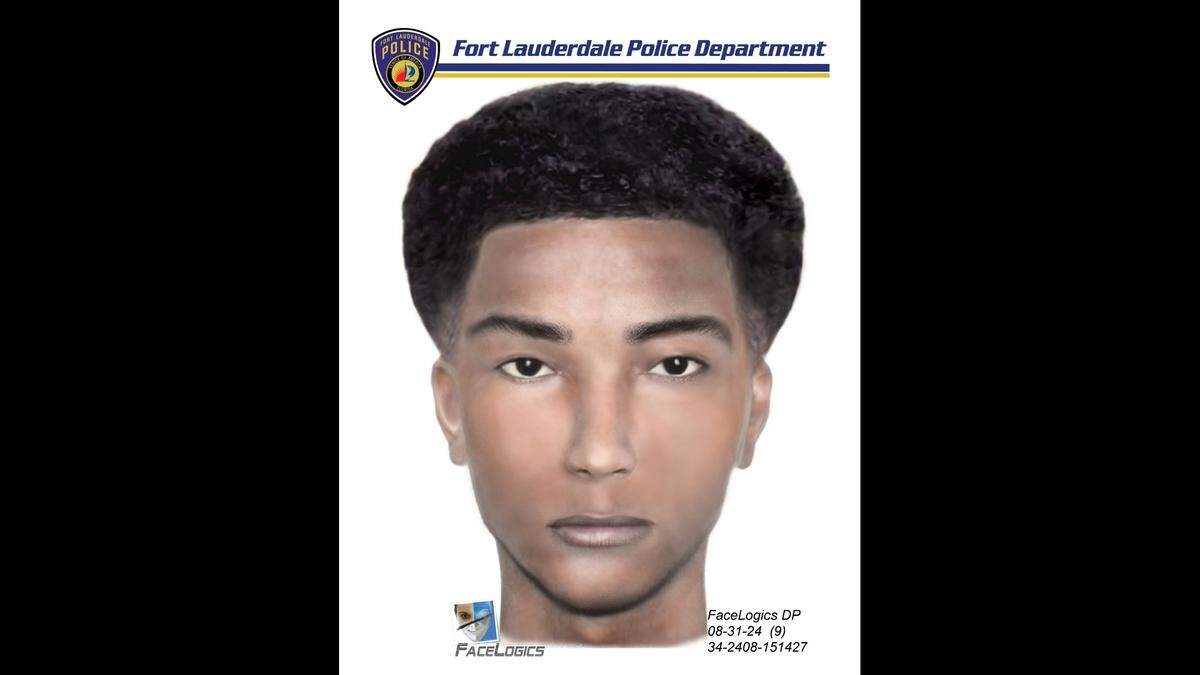 Two Broward County teens narrowly escaped attempted kidnappings on Thursday. Authorities believe the cases are related and seek the public’s help. (Sketch of Fort Lauderdale attempted kidnapping suspect)