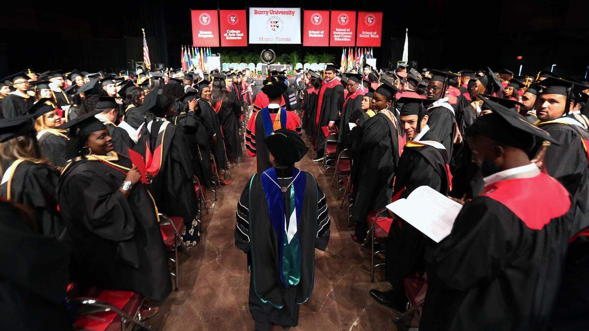 Barry University’s 2017 graduation ceremony was at the James L. Knight Convention Center on Saturday, May 6, 2017.