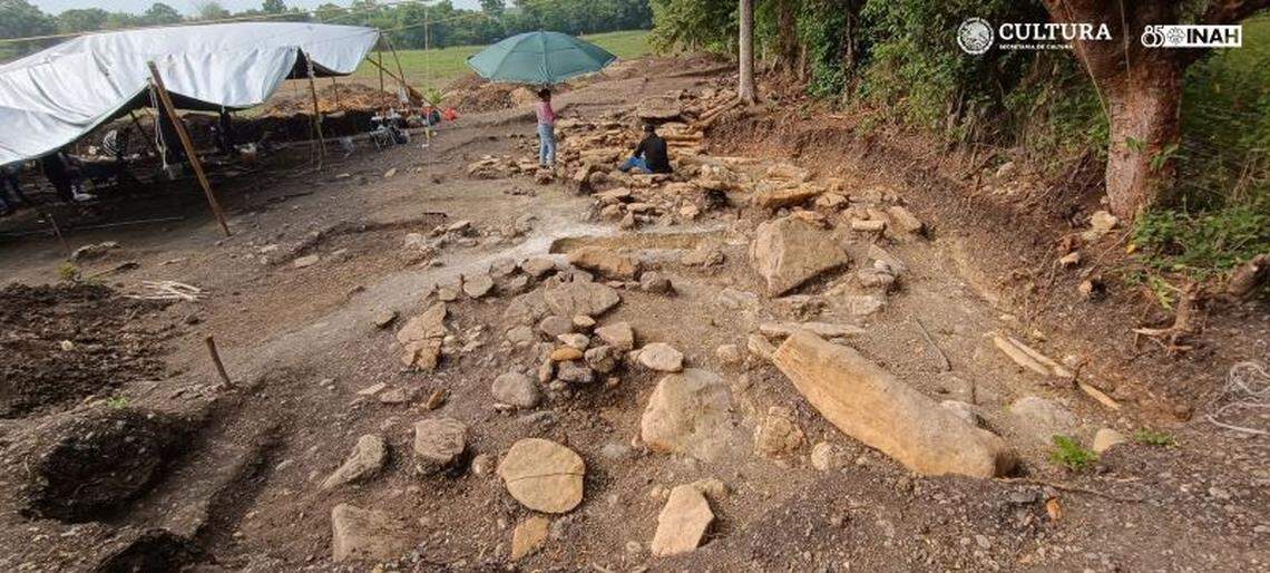 The large stones were used to build the home because of climatic flooding at the time, researchers said.