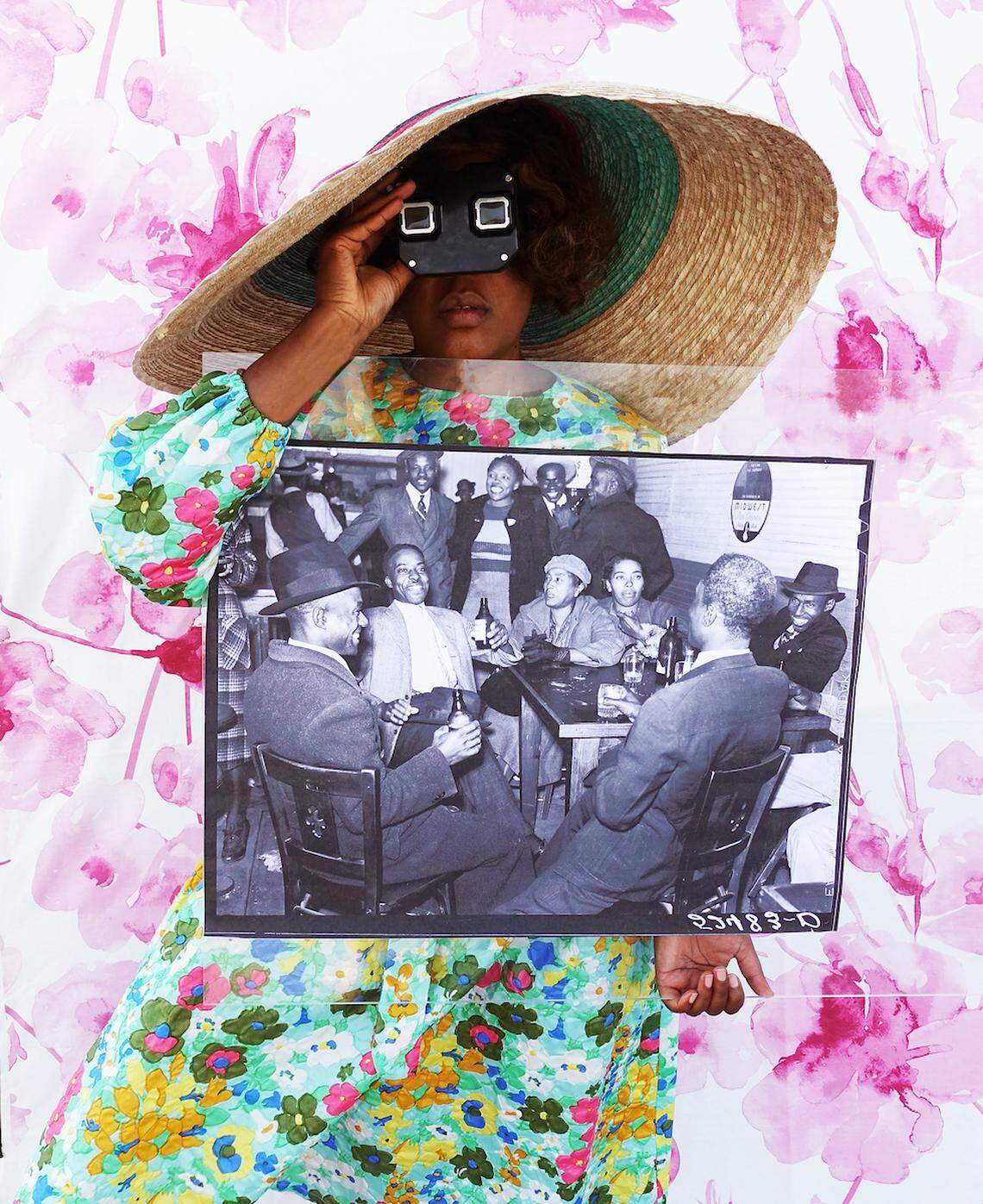 Xaviera Simmons mixes media in collages that reference the history of slavery. Her “Sundown” is on display at David Castillo Gallery through Nov. 17, 2018.