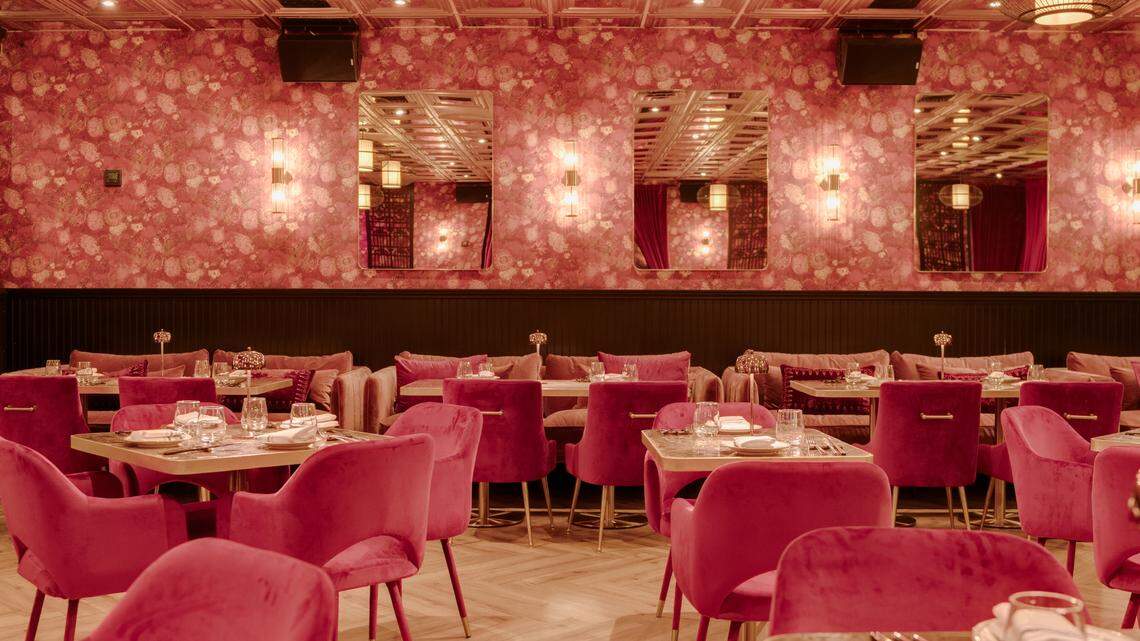 The dining room at Salty Flame, which just opened in Brickell.