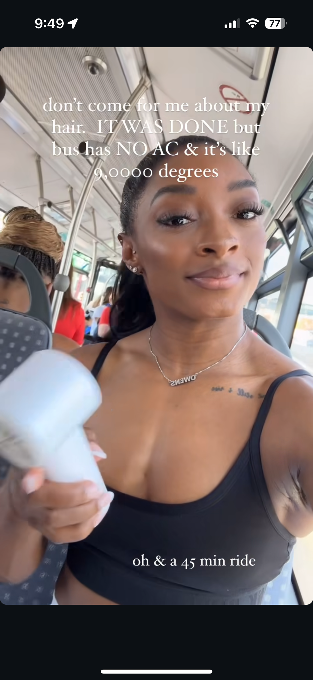 Simone Biles has a message for the world: ‘Don’t come for me about my hair’