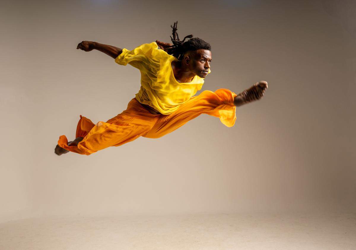 Peter London Global Dance Company dancer Clinton Harris in I’nner Ritual,’ choreography by Peter London.