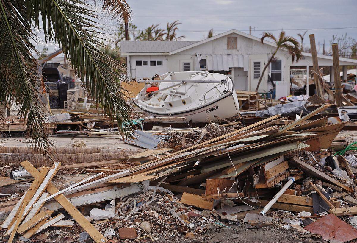 The damage from last September’s Hurricane Irma was extensive, including this area of Big Pine Key.