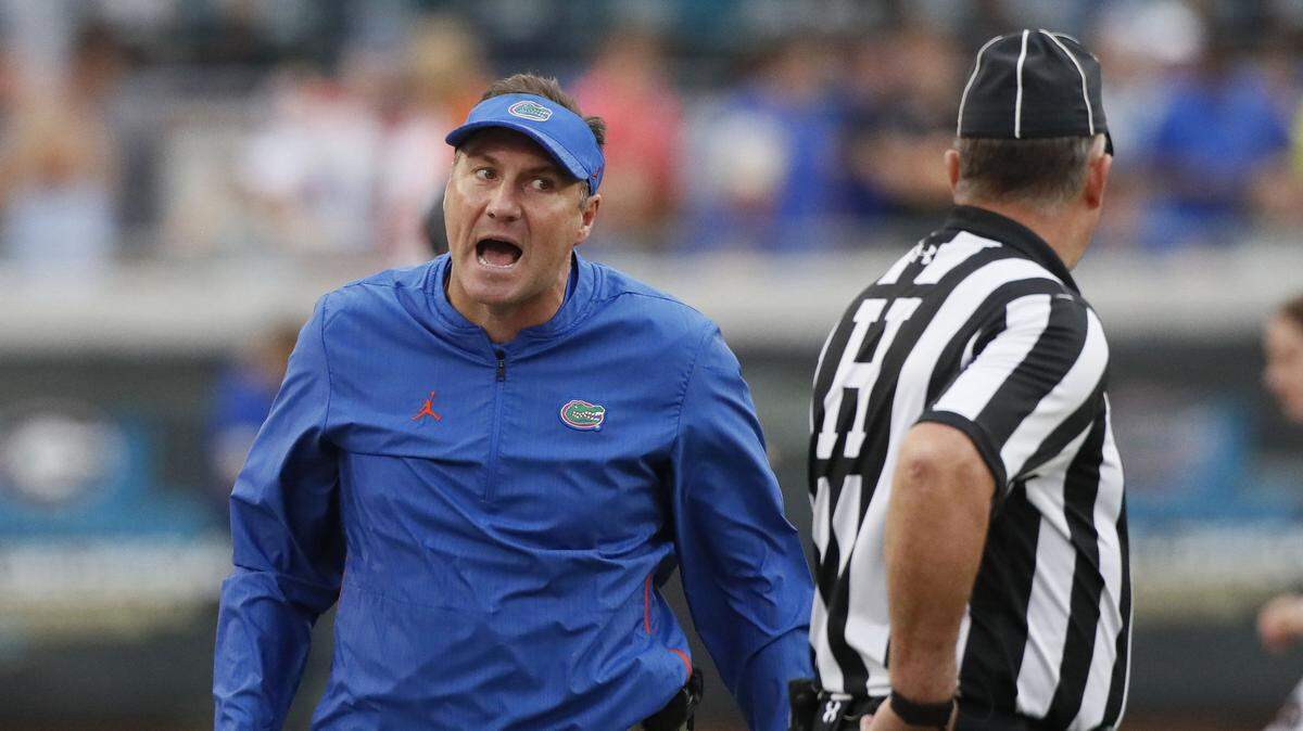 The Saturday scrimmage at Ben Hill Griffin Stadium will give Florida fans their first glimpse of the team’s nine new faces. And it’ll give the Gators and coach Dan Mullen, above, the chance to build depth by playing guys at multiple positions.