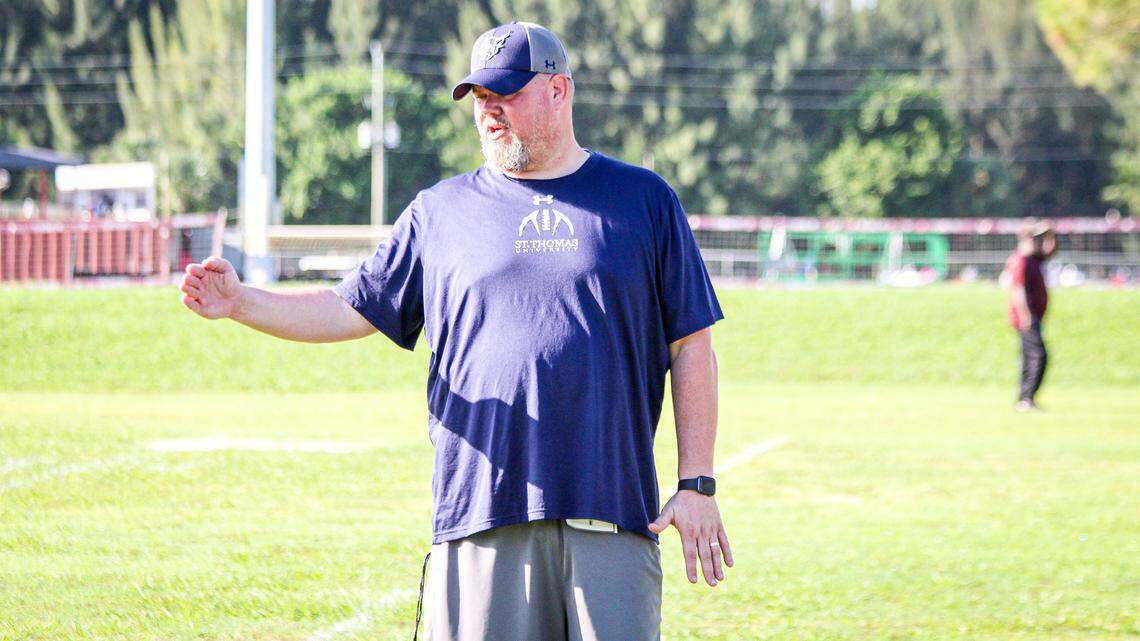 St. Thomas University football coach Bill Rychel.