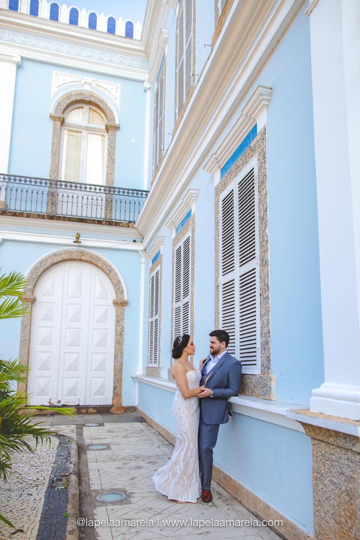 Helen Roldan and Luciano Carneiro of Miami Lakes were to have a wedding celebration this weekend in his hometown in Brazil but had to cancel at the last minute because of the coronavirus pandemic. Before departing, they donned their wedding clothes, took photos, grabbed memories and pondered rescheduling at a future date.