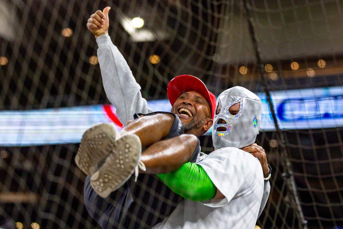 Mexico fans react to a run during the ninth inning of a Caribbean Series baseball game at loanDepot park in Miami, Florida, on Sunday, February 4, 2024.