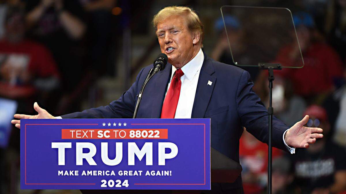 Foto de archivo. El expresidente republicano Donald Trump apostó este domingo por los votantes latinos en un mitin electoral en Las Vegas dedicado a esta comunidad.