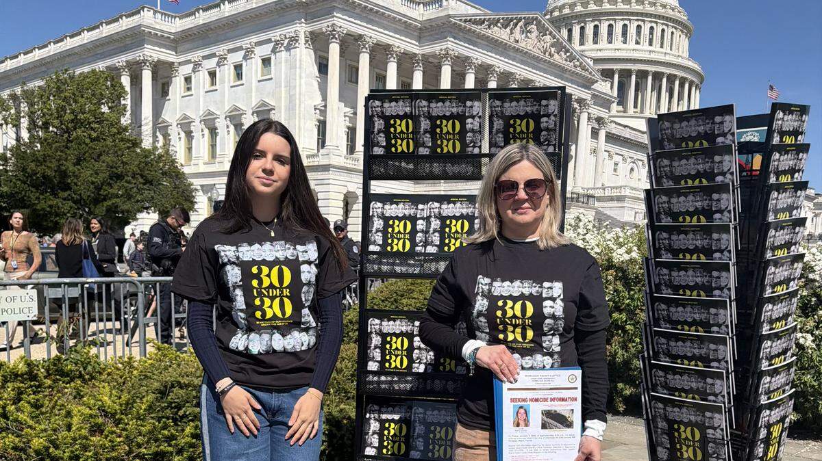 Sheila Nuñez, 52, and her daughter, Melanie Machado, 15, were in Washington, D.C. on Tuesday, April 21, 2026, for a ‘30 Under 30’ gathering, which commemorated 30 victims of gun violence under the age of 30. Their loved one, Melissa Gonzalez, was killed by a stray bullet while driving south on I-95 in Miami on Jan. 3, 2020.