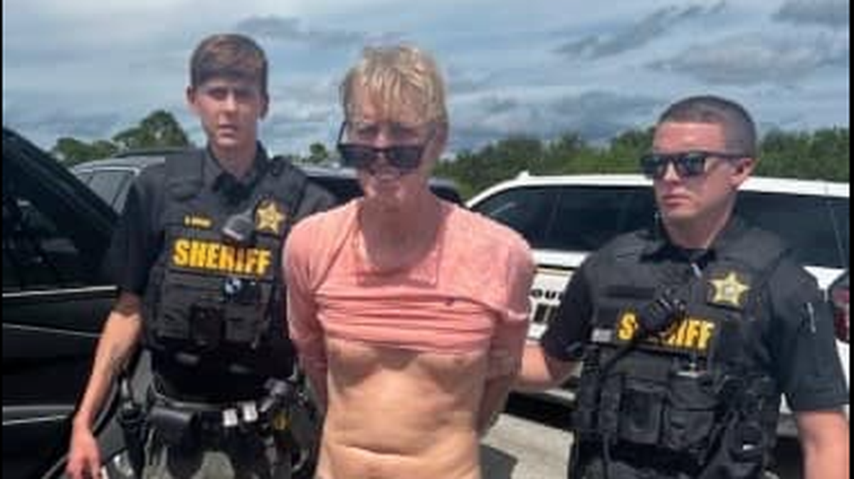 Ryan W. Routh, seen in a photo snapped Sept. 15, 2024 by the Martin County Sheriff’s Office, which detained the alleged gunman on I-95 after a witness gave law enforcement a description of a man seen fleeing Donald Trump’s West Palm Beach golf course in a Nissan.