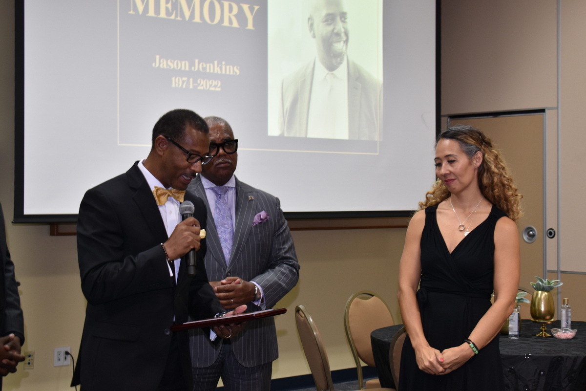 Florida Memorial University and community leaders celebrated the life of Jason Jenkins on Friday at the FMU campus in Miami Gardens. The Miami Dolphins executive and civic leader died in August.