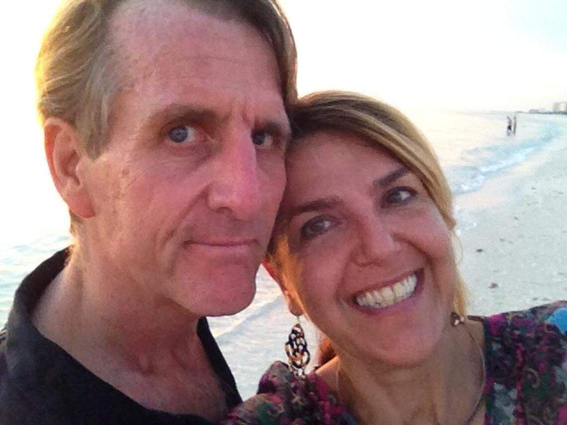 Tom Austin and his partner Cristina Favretto, head of special collections for University of Miami Libraries. She, along with Austin’s daughter Claire, are curating a collection of Austin’s writings and notes.