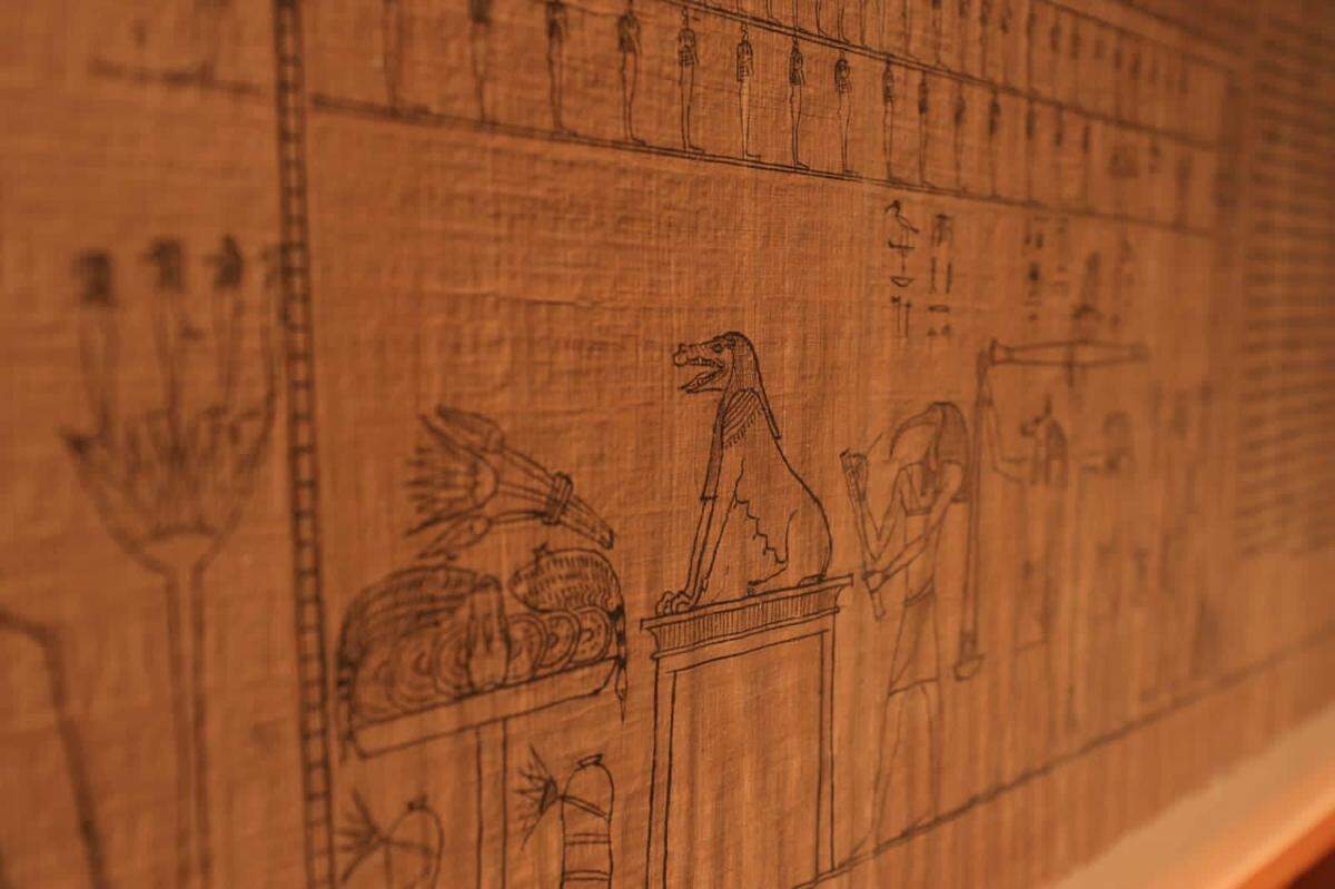 One of the drawings in the papyrus.