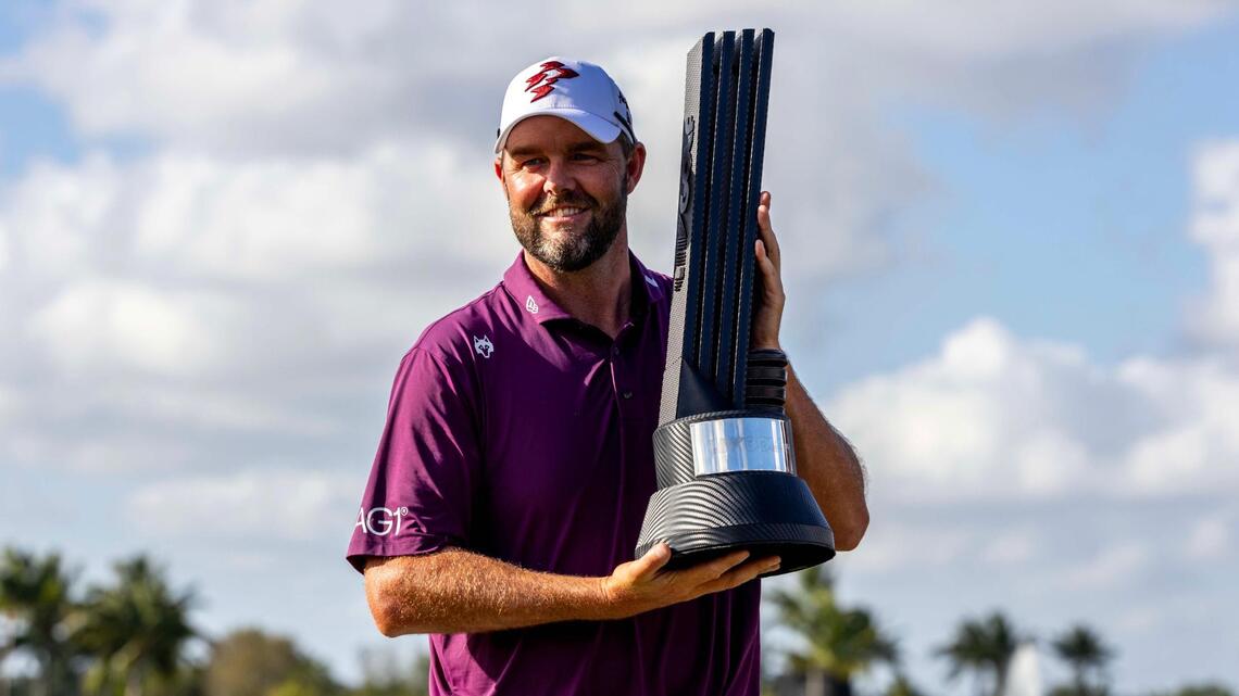 Big final round at Trump National Doral lifts Leishman to first LIV title