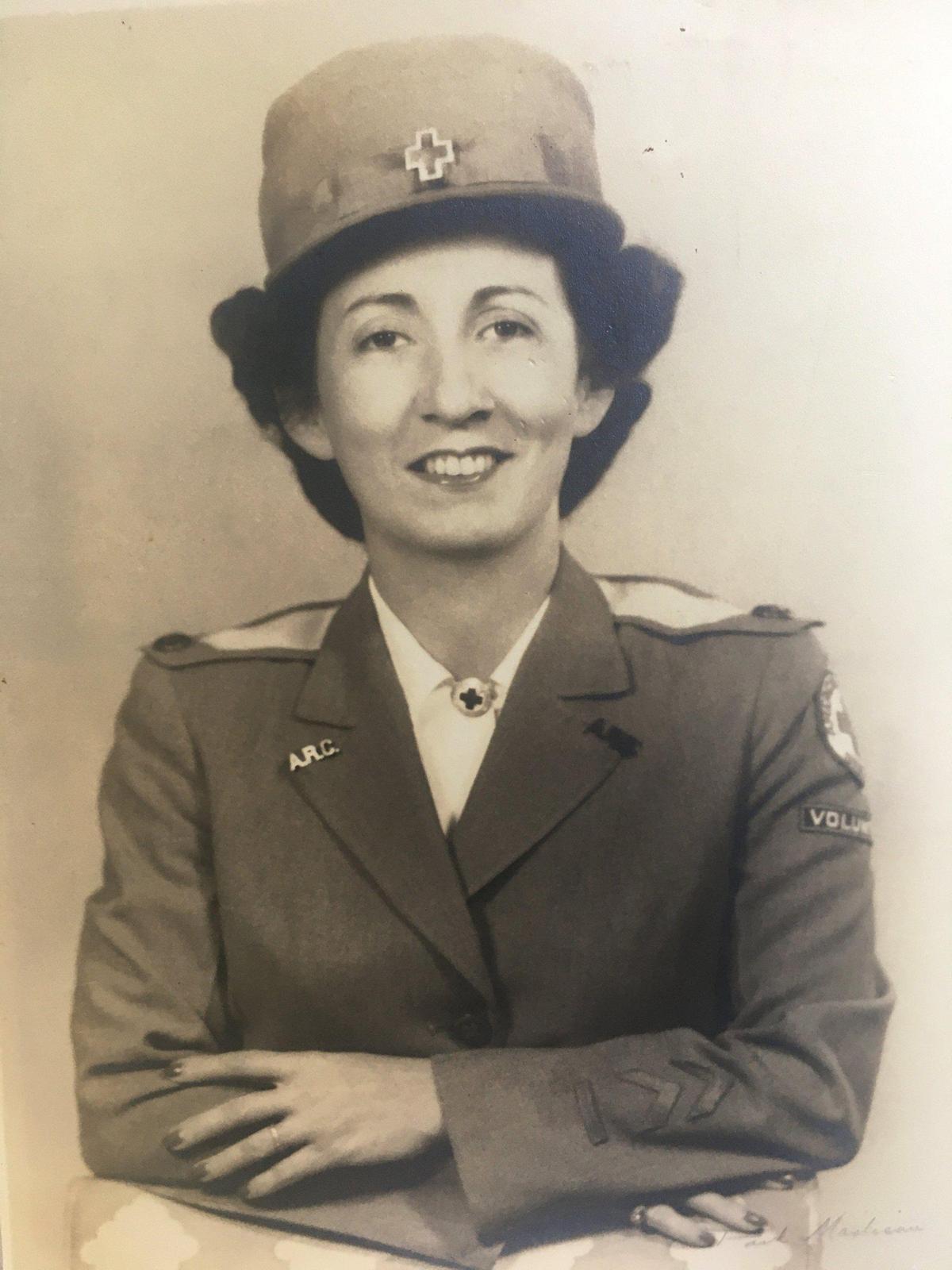 Judy Gilbert Gould’s mother, Martha Myers, in her Red Cross uniform.