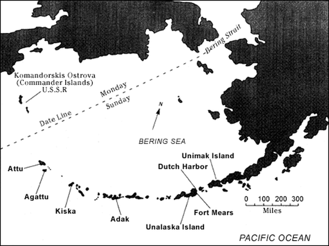 There were bombing raids on other Aleutian islands in World War II, but Attu had the only land battle on the North American continent during the war, the National Park Service says.