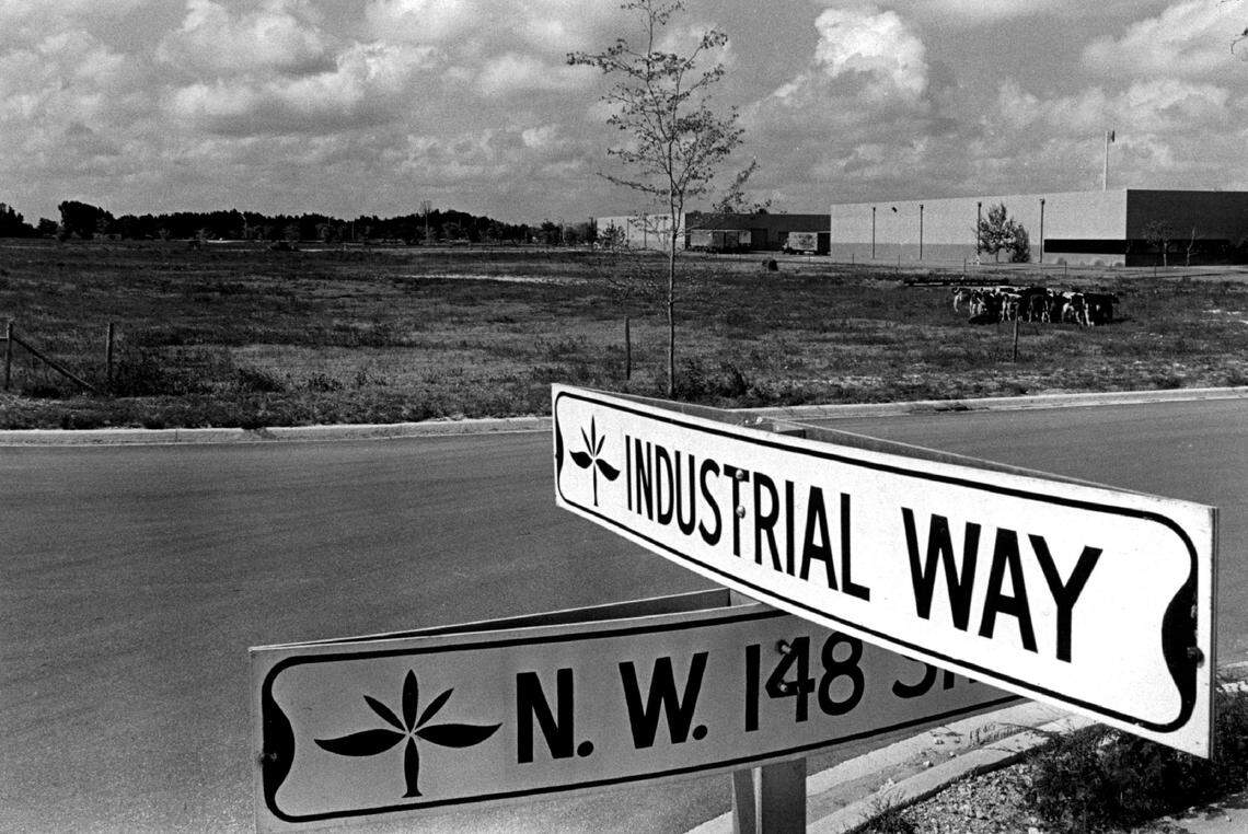 Industrial Park West in Miami Lakes area in 1983.