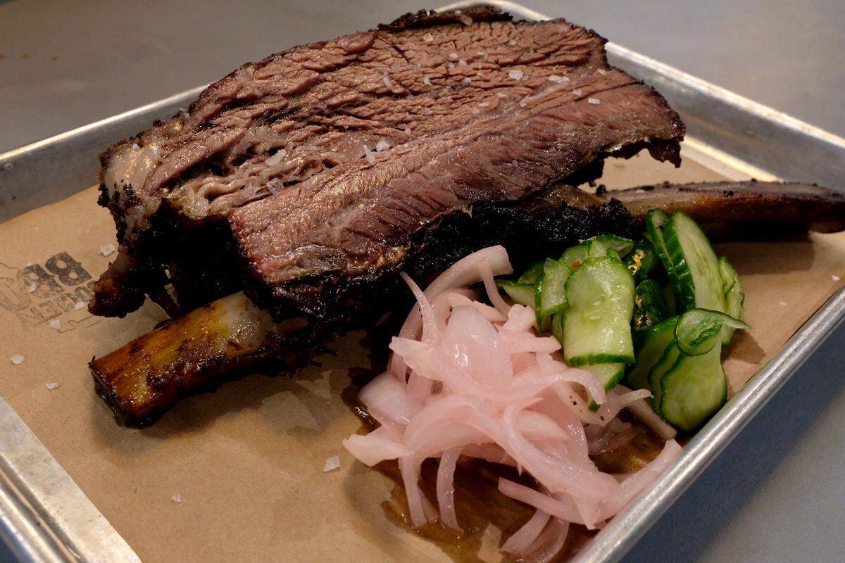 Beef rib at Society BBQ