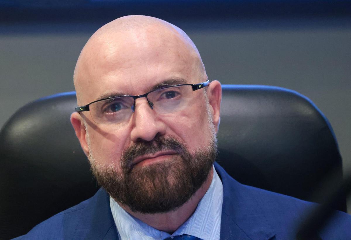 Commissioner Damian Pardo attends the last Miami City Commission meeting of the year on Thursday, Dec. 12, 2024, at Miami City Hall.