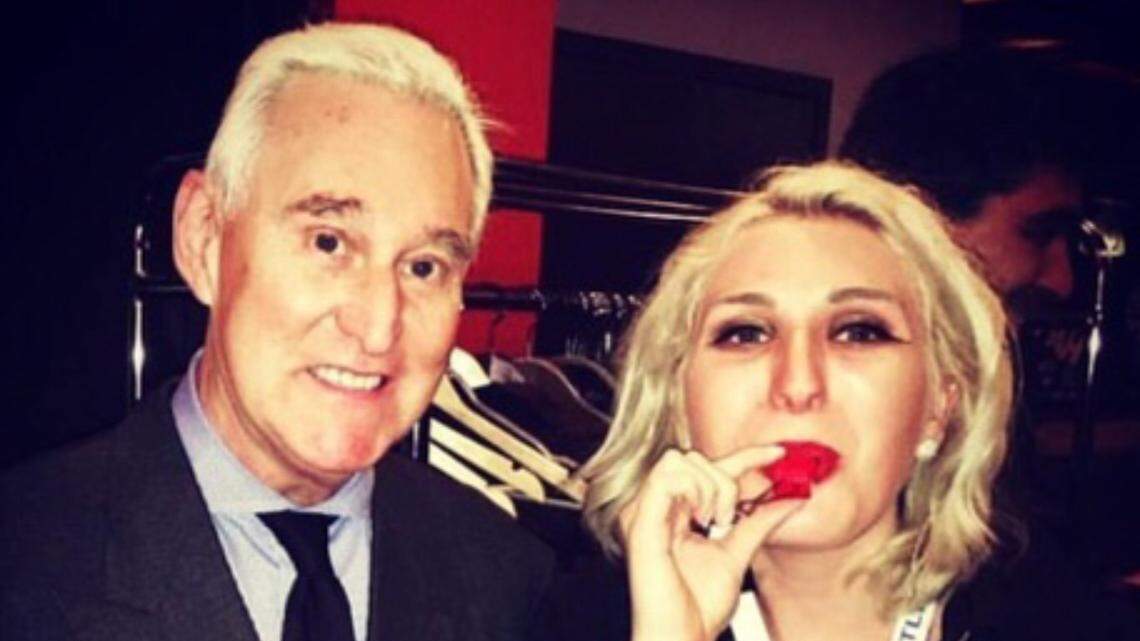 Roger Stone with Laura Loomer.