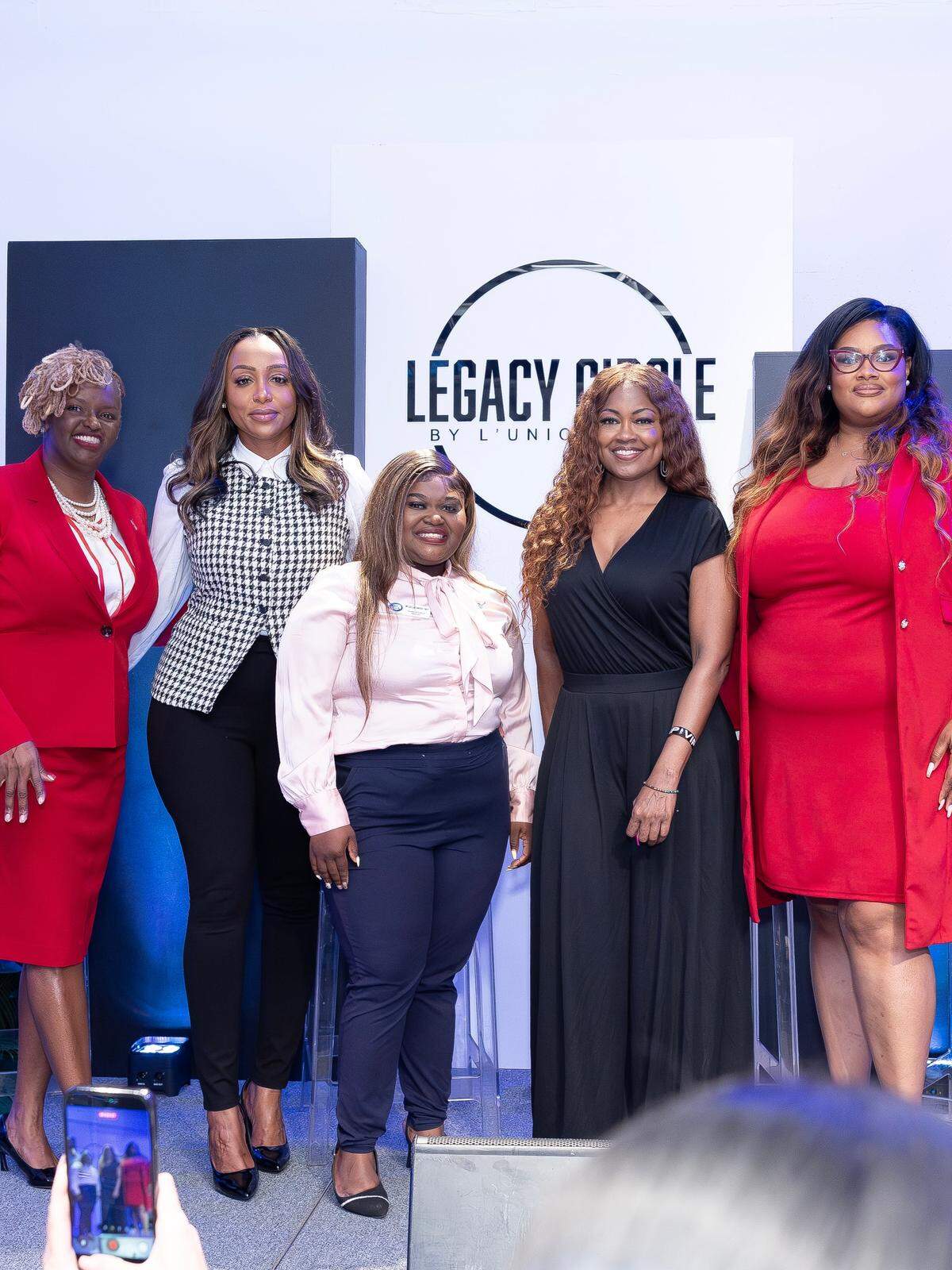 Pictured from left to right: Letoya Lewis, Tania Guerrier, Wilda Cassandra Tany, Cindy “SupaCindy” Doucet, and Alexandra Audate sat on a panel discussing domestic violence. The event, hosted by L’Union Suite, was held in Sunrise and weeks after the death of Coral Springs Vice Mayor Nancy Metayer. The event was in the works prior to Metayer’s death, but host Whenda “Wanda” Tima said she felt an even greater responsibility to discuss the Black femicide and domestic violence.
