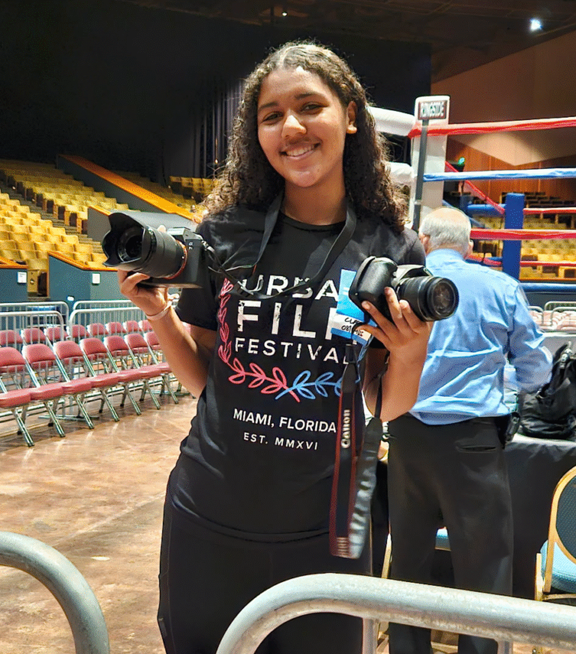 Young filmmaker Kyla Holmes, whose film “The Pad Hustle” was featured at last year’s festival. Following her positive experience, she joined the festival’s educational initiative as an instructor.