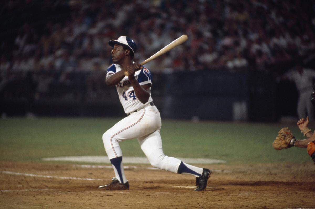 Hank Aaron broke Babe Ruth’s home-run record in 1974. Barry Bonds later bested Aaron, but it it widely acknowledged that he cheated.