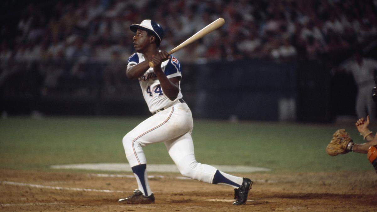 Hank Aaron broke Babe Ruth’s home-run record in 1974. Barry Bonds later bested Aaron, but it it widely acknowledged that he cheated.