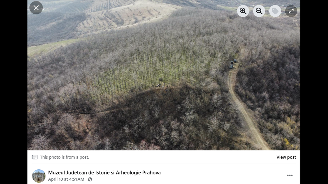 The site was found by a shepherd at the top of a tall hill, archaeologists said.