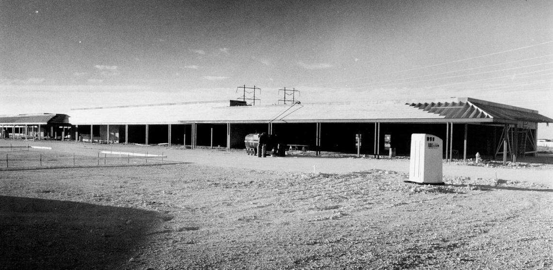 In 1976, Plaza West Shopping Center under construction on Kendall Drive and Southwest 127th Avenue