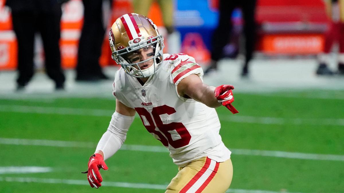 San Francisco 49ers wide receiver River Cracraft (86) during an NFL football game against the Seattle Seahawks, Sunday, Jan. 3, 2021, in Glendale, Ariz. (AP Photo/Rick Scuteri)