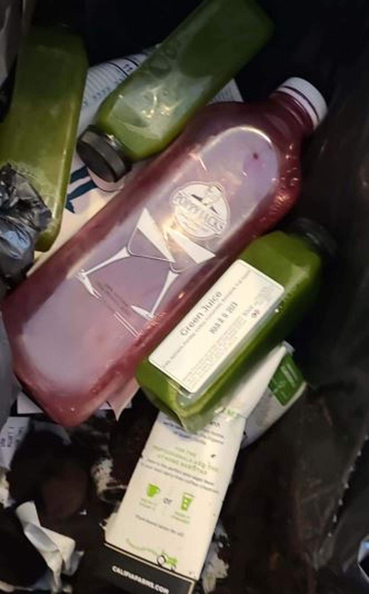 The 10-ounce bottles of Poppy Jacks’ Green Juice and a 750 ml of Beet Juice were thrown out after being hit with Stop Sales.