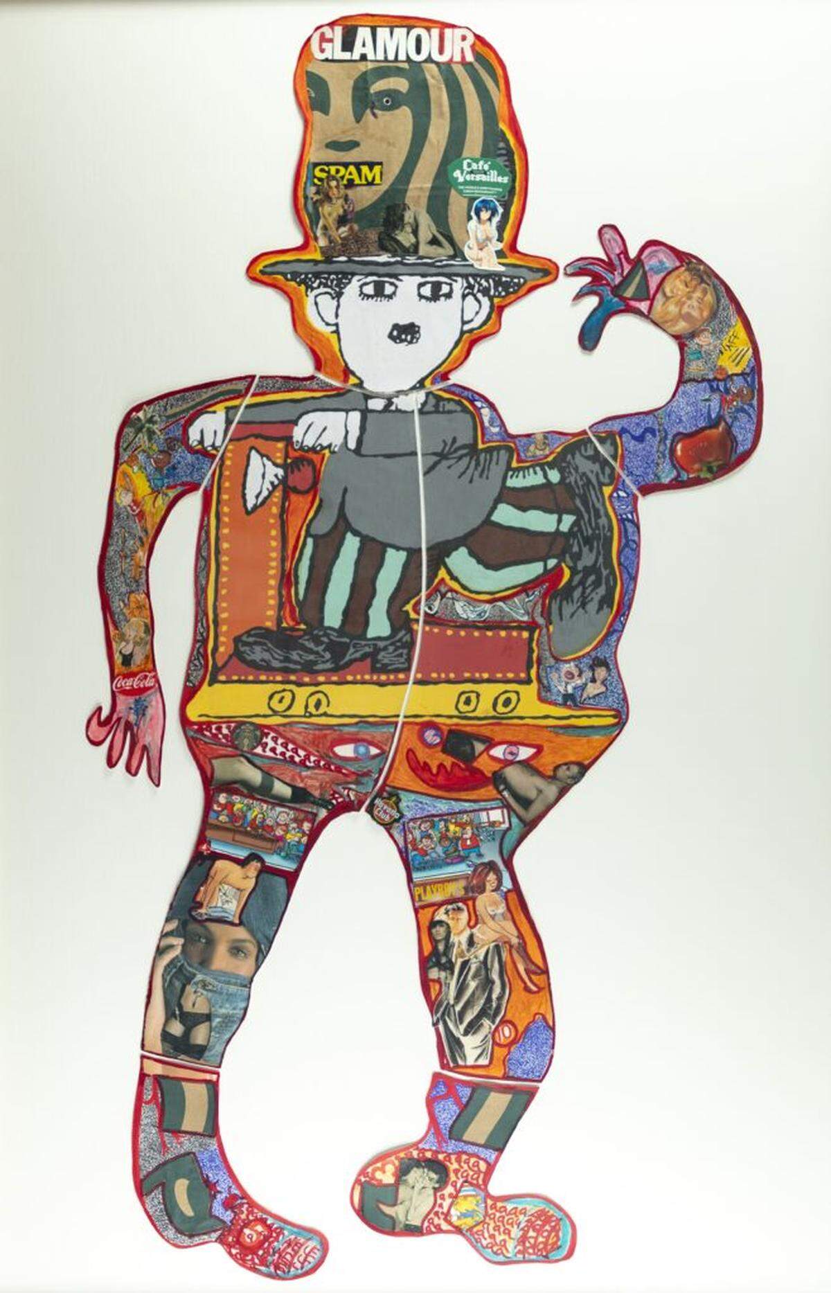 Gloria de la Caridad García, “Untitled” (from the ICAIC poster series). Working with discarded Cuban film posters, García constructs intricate, image-saturated compositions.