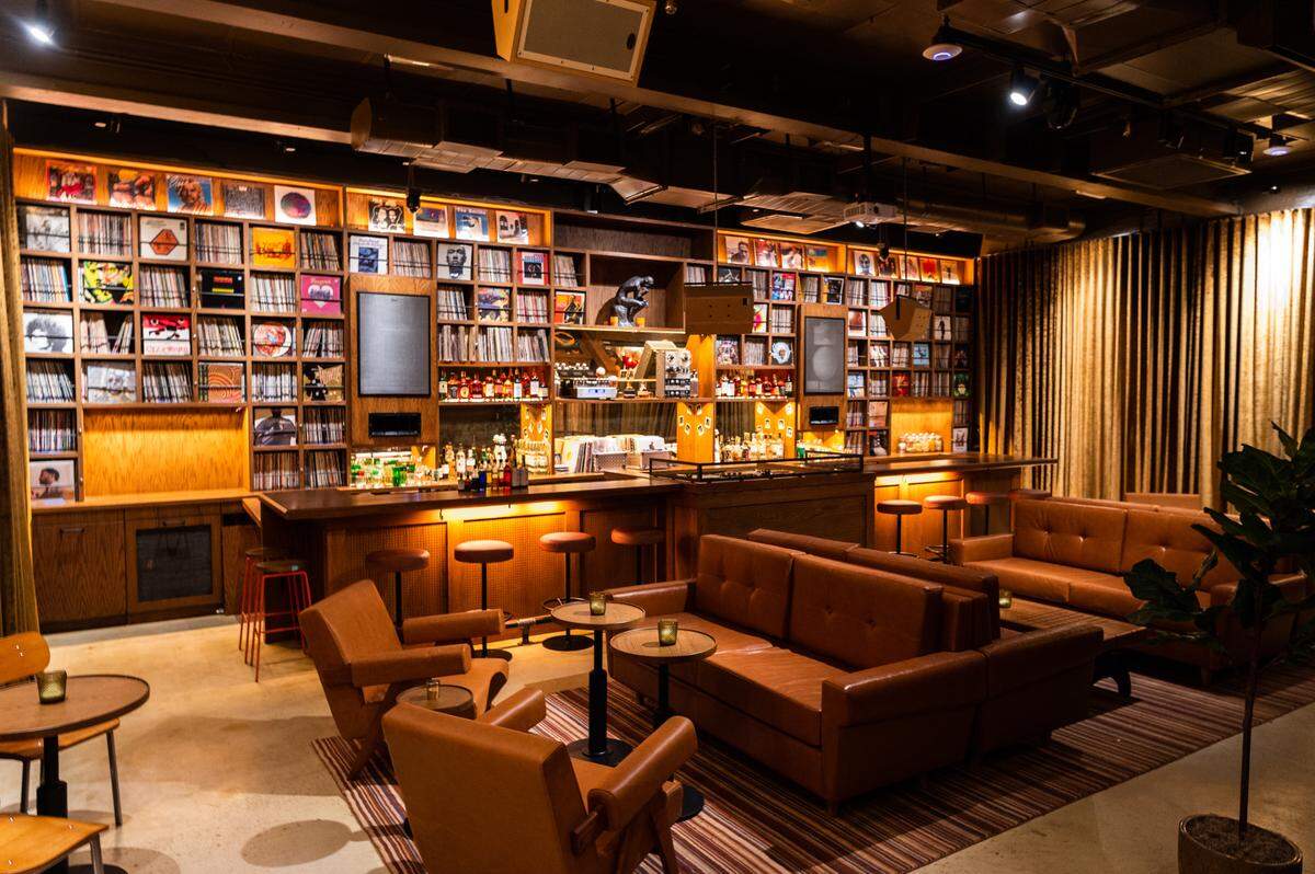 The intimate Dante’s HiFi in Wynwood features a wide range of music and craft cocktails.