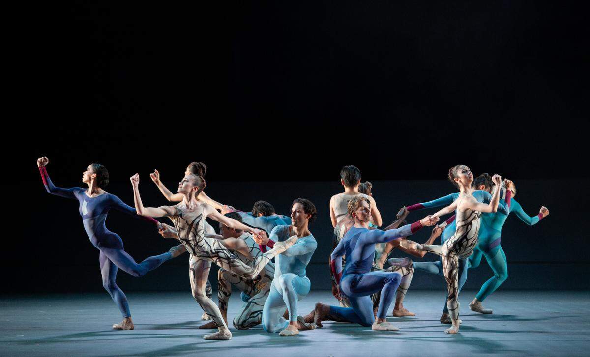 Stage rehearsal for The Source. choreographed by Claudia Schreier for the Miami City Ballet.