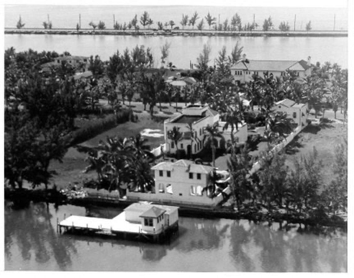 Al Capone’s wife Mae Capone bought the house in 1928. The mobster died at the residence in 1947. Above: A photo of the house in 1936 provided by Nelson Gonzalez.