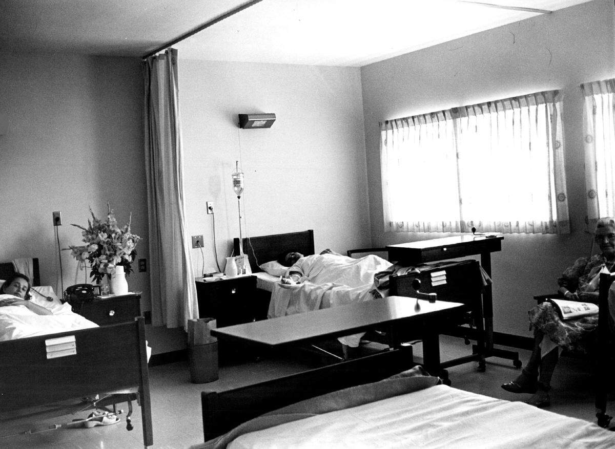 A four-bed ward at South Miami Hospital