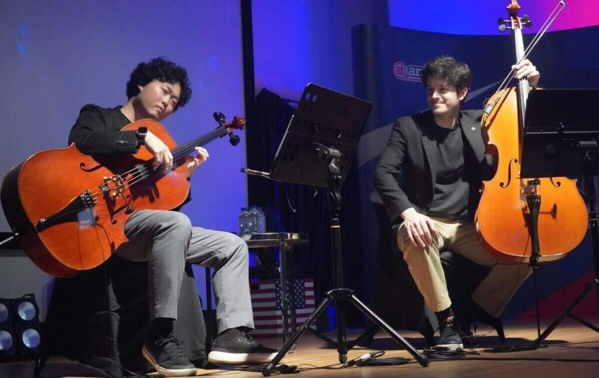 Cellists Ken Kubota, left, and Mitchell Lyon formed Empire Wild from a friendship rooted in musical curiosity, creating a project that blends classical training with original music and influences ranging from Bach to The Beatles. They open the CAP series on Thursday, June 11.