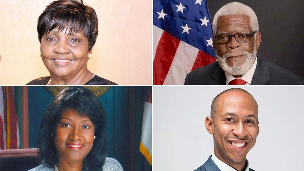 Opa-locka mayoral candidates, clockwise from top left: Dorothy Johnson, John Riley, Matthew Pigatt and Rose Tydus.