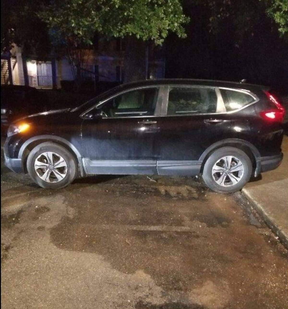 Aniah Haley Blanchard’s black 2017 Honda CR-V was found damaged at an apartment complex in Montgomery, Alabama.
