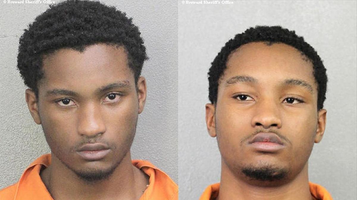 Tre’Von, left, and Kretron Barnes, identical 17-year-old twins, will be charged as adults in the courtroom escape of their cousin Dayonte Resiles.
