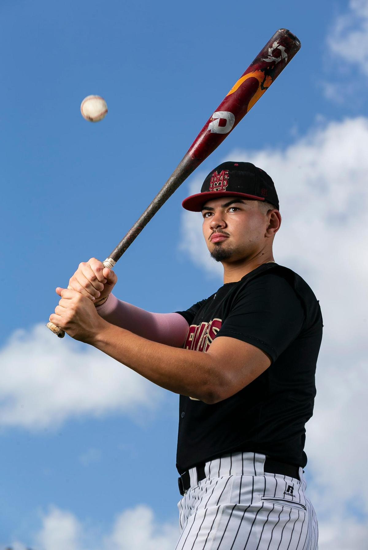 Dade Baseball Player of the Year Jason Torres, from Miami Springs Senior High School, is photographed at A.D. Barnes Park in Miami, Florida on Monday, May 23, 2022.