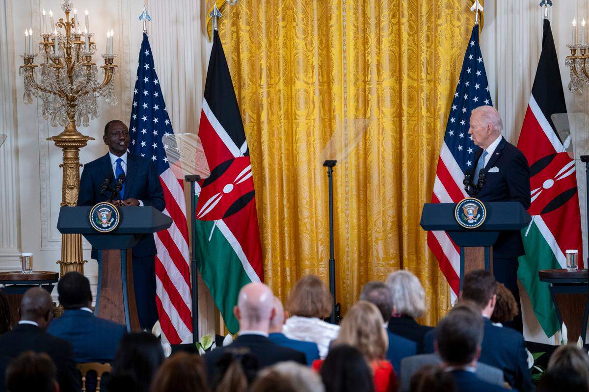 President Joe Biden and President William Ruto of the Republic of Kenya hold a joint press conference on Thursday, May 23 during President Ruto’s state visit to the United States