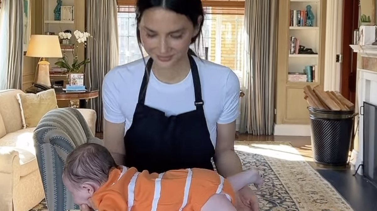 Olivia Munn celebrates Halloween with her infant daughter.