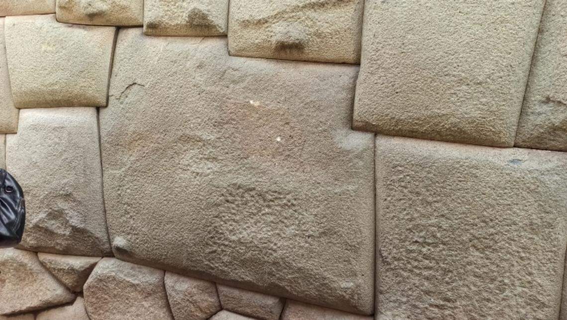 The stones are famous for fitting perfectly together with no mortar or concrete, as built by the Inca.