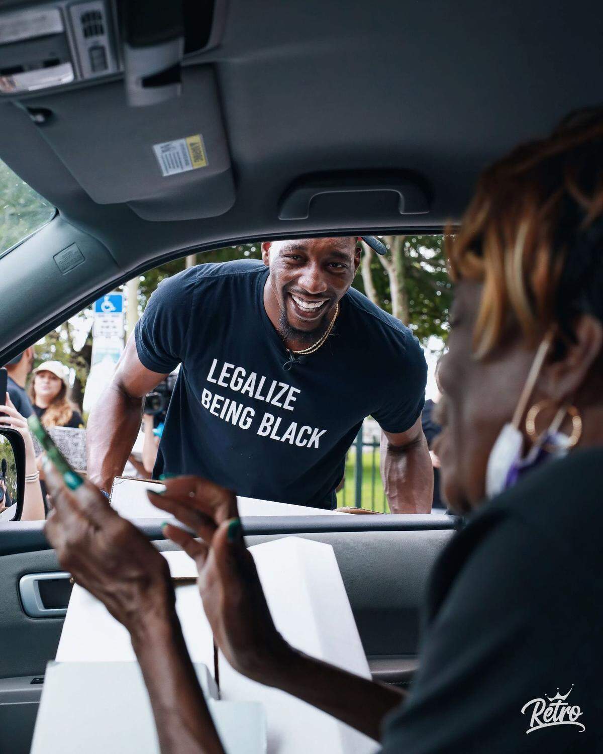 Miami Heat center Bam Adebayo hosted his fourth annual Thanksgiving Drive on Friday at Charles Hadley Park in Liberty City.