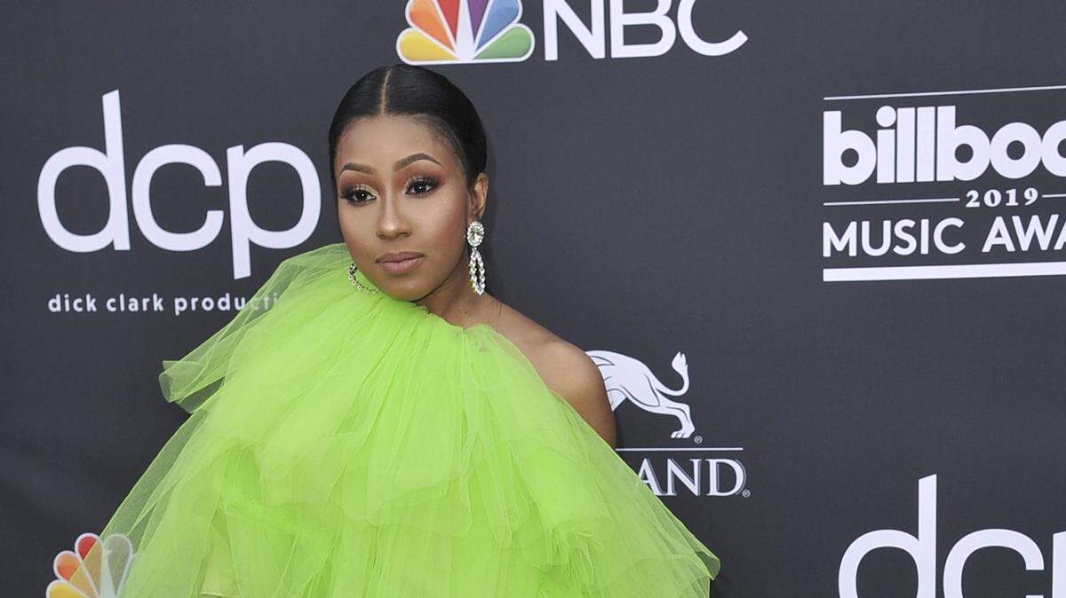 Yung Miami arrives at the Billboard Music Awards on Wednesday, May 1, 2019, at the MGM Grand Garden Arena in Las Vegas.