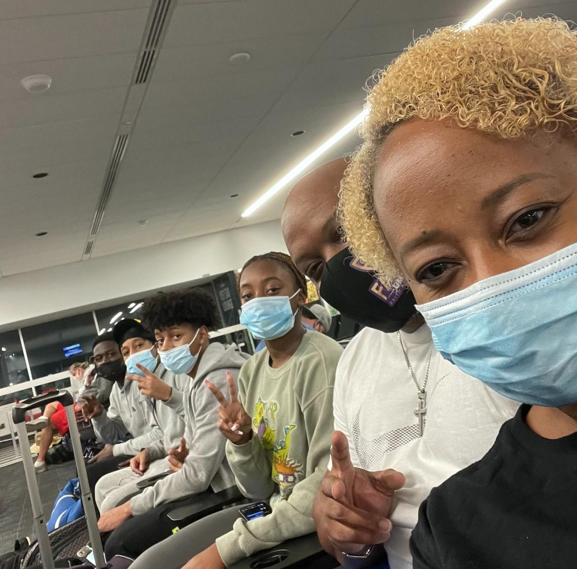 The Greene family of Huntersville, N.C., traveling to Miami for a cruise on Royal Caribbean’s Symphony of the Seas voyage on Dec. 11 - 18.