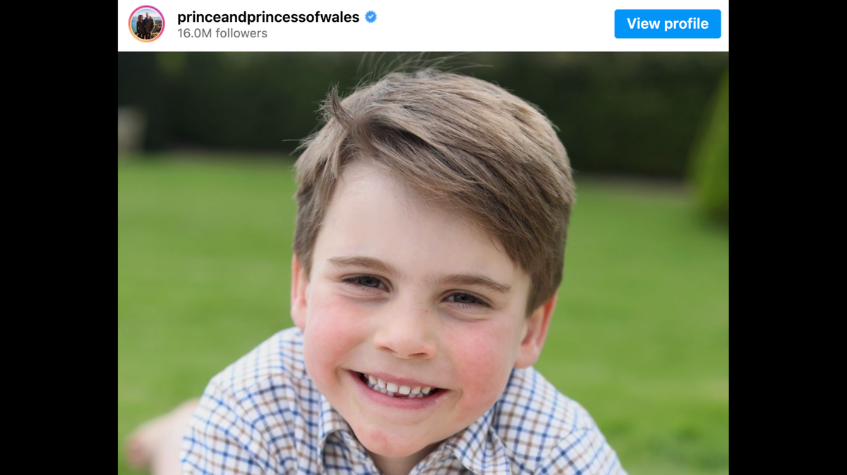 The Royal family is celebrating today with a new photo of Prince Louis.
